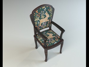 chair set 2 3D 모델