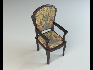 chair set 2 3D 모델