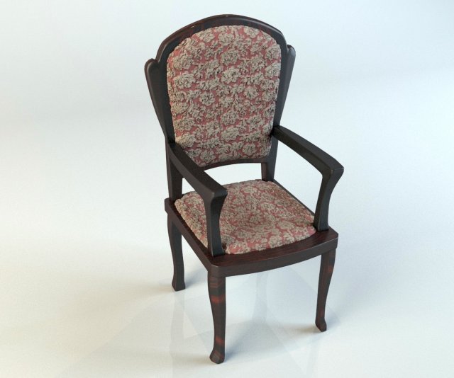 classic wooden chair 3D-Modell .c4d .max .obj .3ds .fbx .stl .blend 