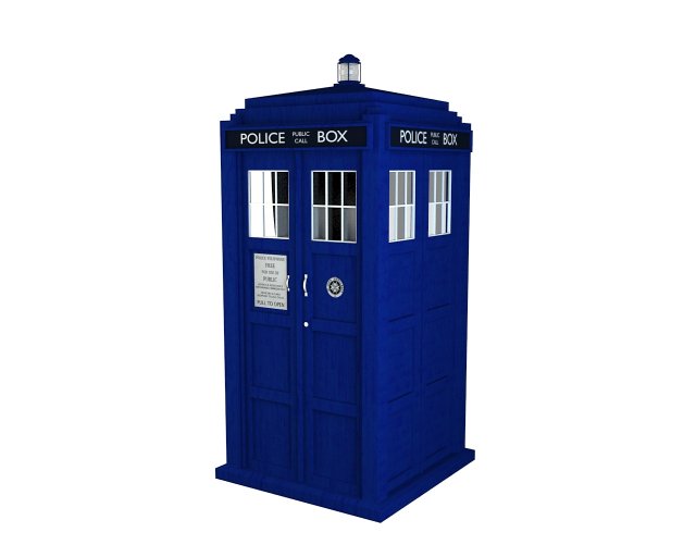 tardis 3Dモデル .c4d .max .obj .3ds .fbx .stl .blend 