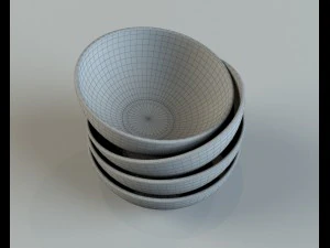 tigelas de cer&acirc;mica Modelo 3D
