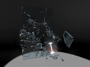 shattering glass 3Dモデル