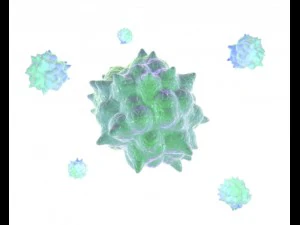 애니메이션 바이러스 3D 모델