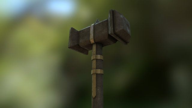 game ready medieval warhammer 3D 模型 .c4d .max .obj .3ds .fbx .stl .blend