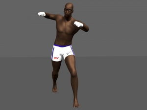 character ufc Modello 3D