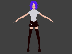 anime female 3D-Modell