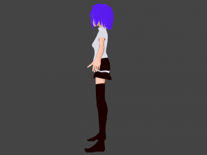 anime female Modèle 3D