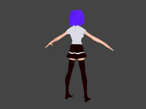 anime female 3D Model