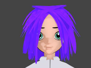 anime female 3D Model