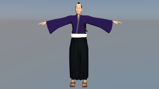 samurai japan Modello 3D .c4d .max .obj .3ds .fbx .stl .blend 