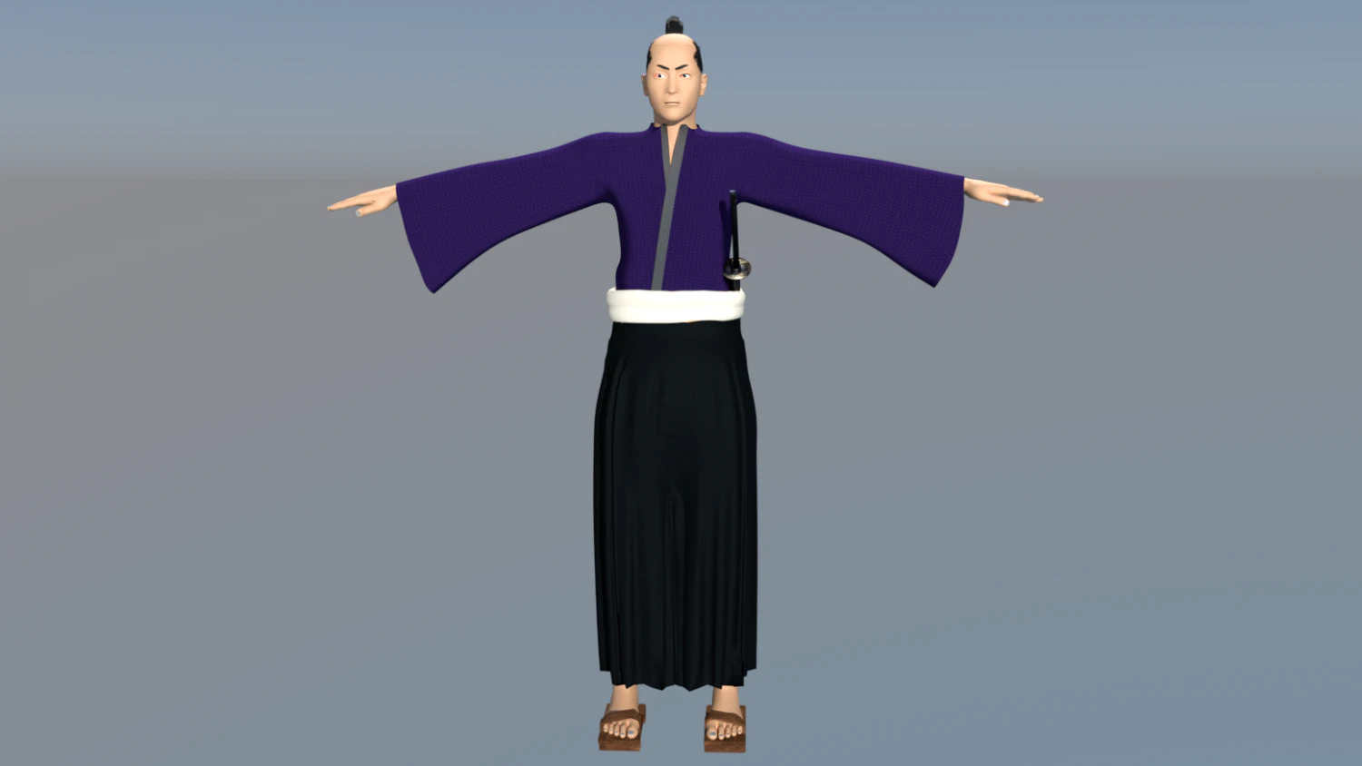 samurai japan 3D Model .c4d .max .obj .3ds .fbx .stl .blend