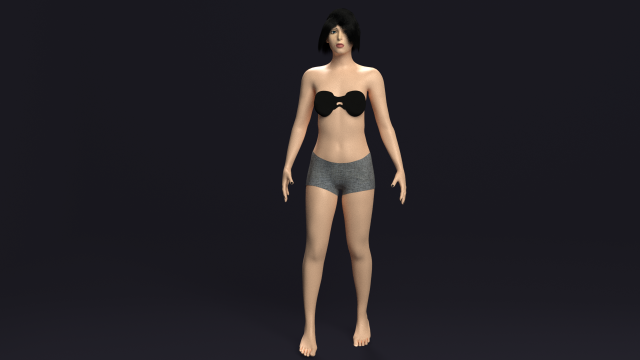 girl 3D Модель .c4d .max .obj .3ds .fbx .stl .blend 