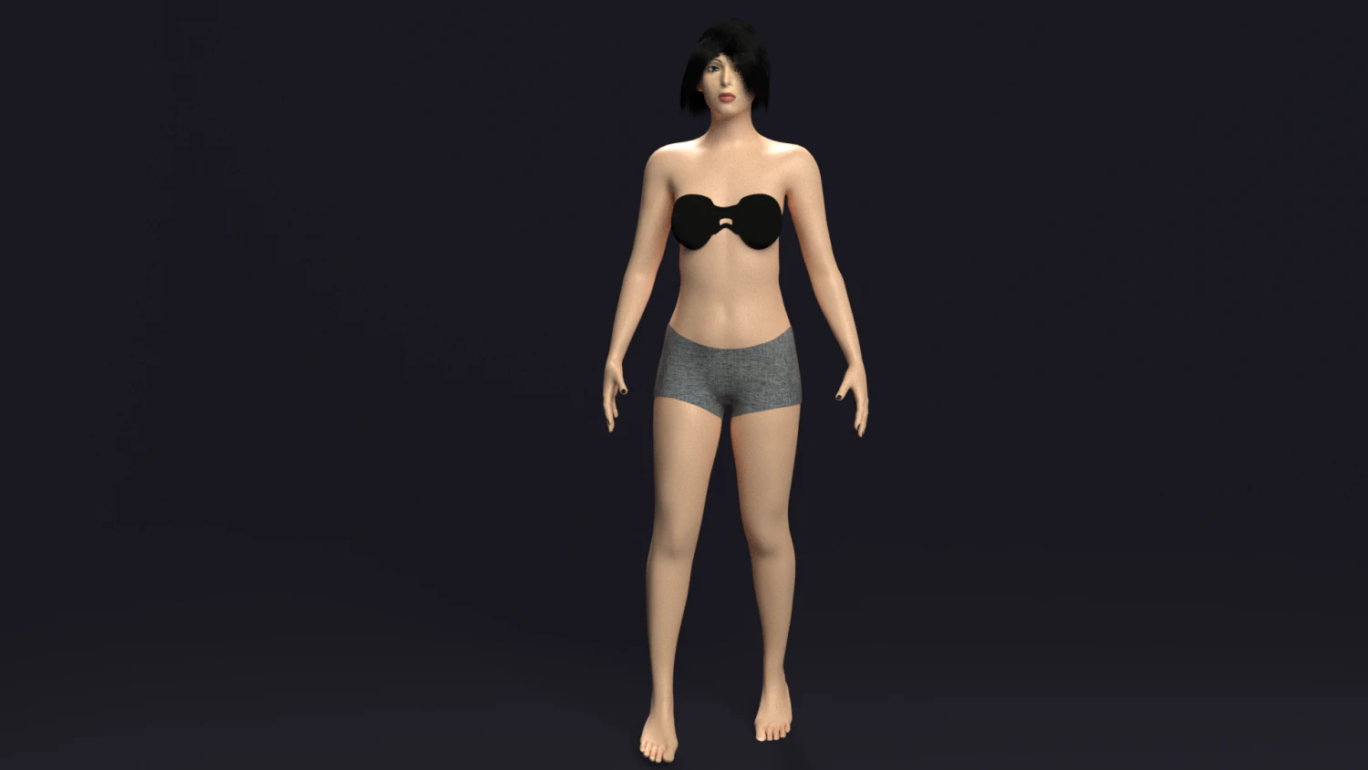 girl 3D Model .c4d .max .obj .3ds .fbx .stl .blend 