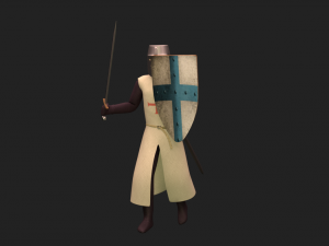 crusader Model 3D