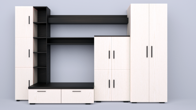 wardrobe Model 3D .c4d .max .obj .3ds .fbx .stl .blend 