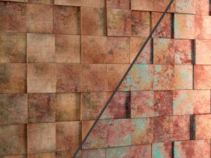3d panel oxydated copper pladec 3D Model