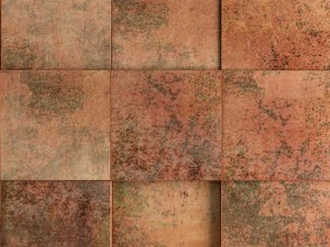 3d panel oxydated copper pladec 3D Model