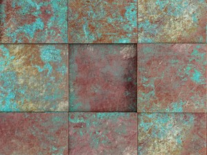 3d panel oxydated copper pladec 3D 모델