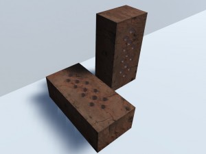 red brick 3d Model 3D