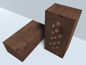 red brick 3d Modèle 3D
