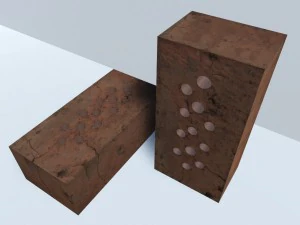 red brick 3d 3D Model