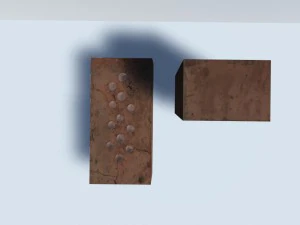 red brick 3d 3D Model