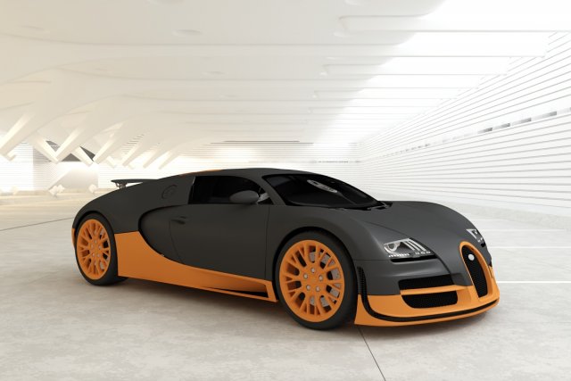 bugatti veyron Modelo 3D .c4d .max .obj .3ds .fbx .stl .blend 