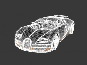 Бугатти Вейрон 3D Модель