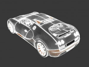 Бугатти Вейрон 3D Модель