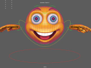 smiley lokcy - rigged 3D Model
