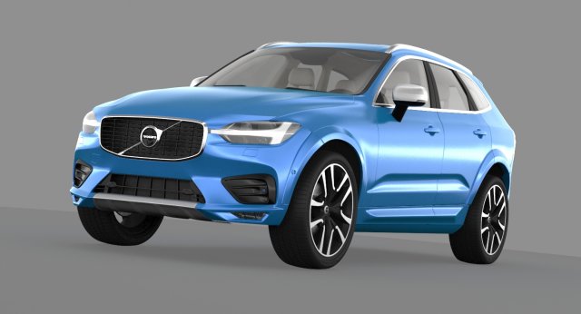 volvo xc60 t6 2018 3D मॉडल .c4d .max .obj .3ds .fbx .stl .blend 