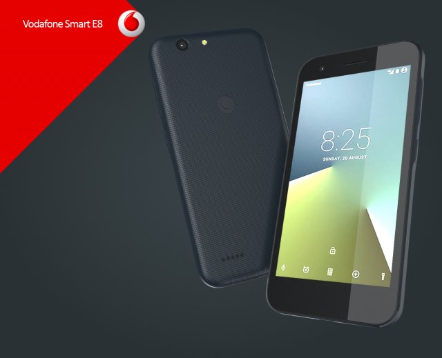 vodafone smart e8 2017 3D मॉडल .c4d .max .obj .3ds .fbx .stl .blend