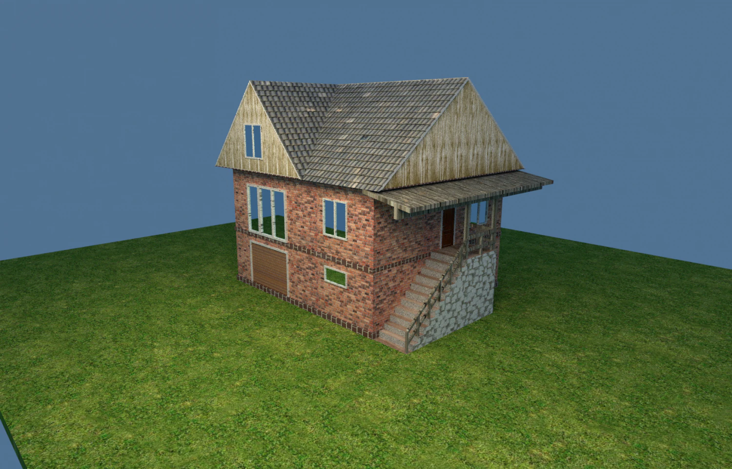 model domu Model 3D .c4d .max .obj .3ds .fbx .stl .blend 
