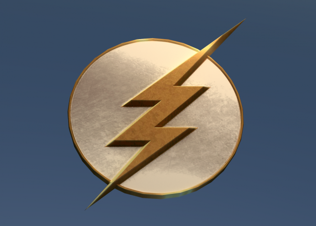 flash badge 3D Model .c4d .max .obj .3ds .fbx .stl .blend 