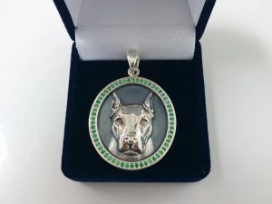кулон менс - собака 3D Принт Модель