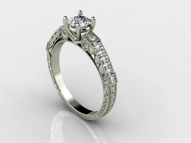 princess ring 3D Print Model .c4d .max .obj .3ds .fbx .stl .blend 