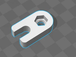 Tuerca antiobstrucci&oacute;n m6 para reprap. Modelo de impresión 3D