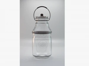 glass jar with accessories 3D Model