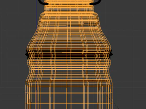 glass jar with accessories 3D Model