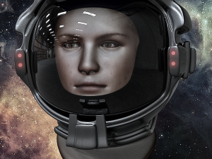 astronaut sci fi 3D 모델