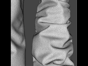 faded boot cut jeans 3D Model