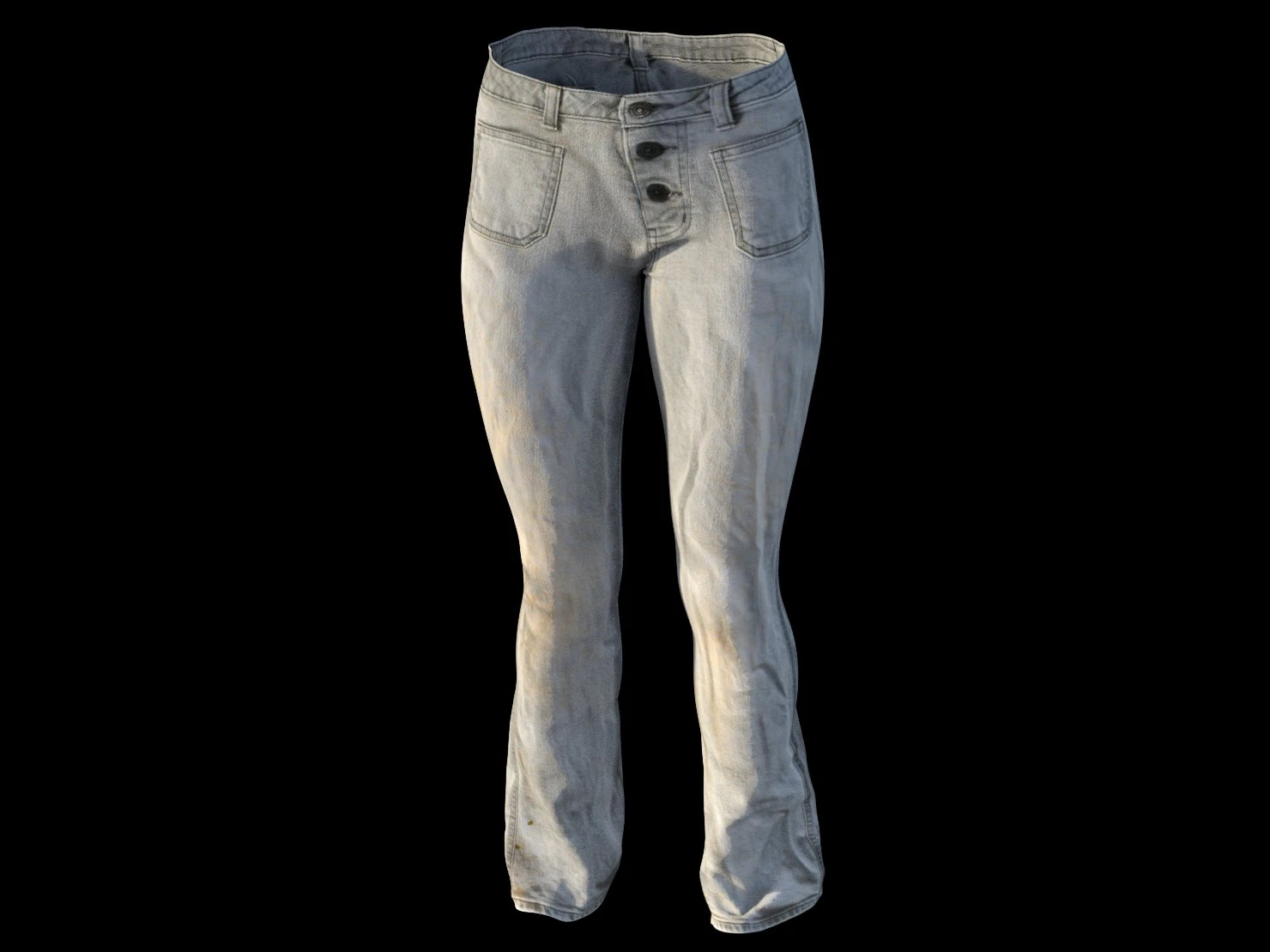 low rise jeans for women 3D Model .c4d .max .obj .3ds .fbx .stl .blend