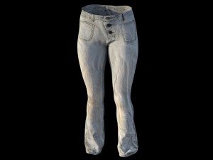 low rise jeans for women Modèle 3D