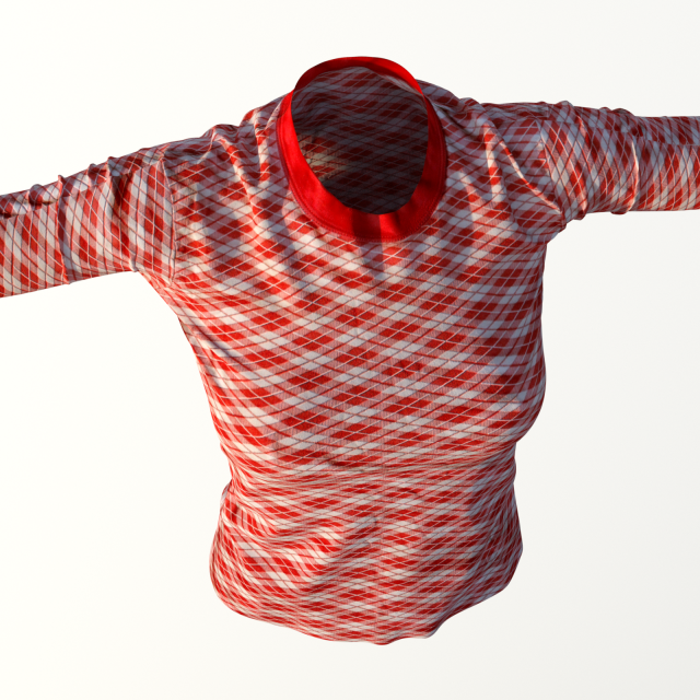 realistic t-shirt for women 3D 模型 .c4d .max .obj .3ds .fbx .stl .blend 