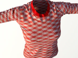 realistyczna koszulka damska Model 3D