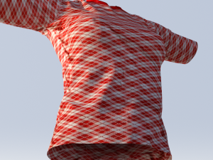 realistic t-shirt for women 3D 模型