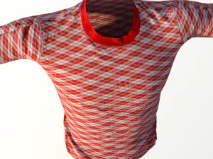 realistyczna koszulka męska Model 3D