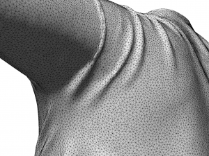 realistic t-shirt for women 3D Model