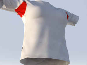 realistic t-shirt for women 3D Model