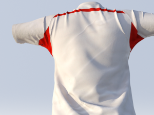 realistic t-shirt for women 3D Model